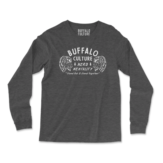 Long Sleeve "Herd Mentality" Dark Grey Heather Tee