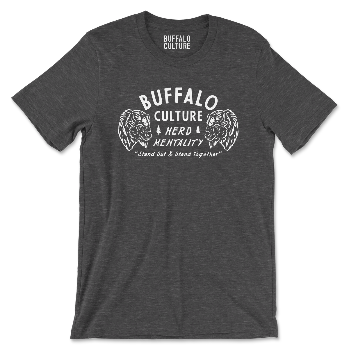 "Herd Mentality" Dark Grey Heather Tee