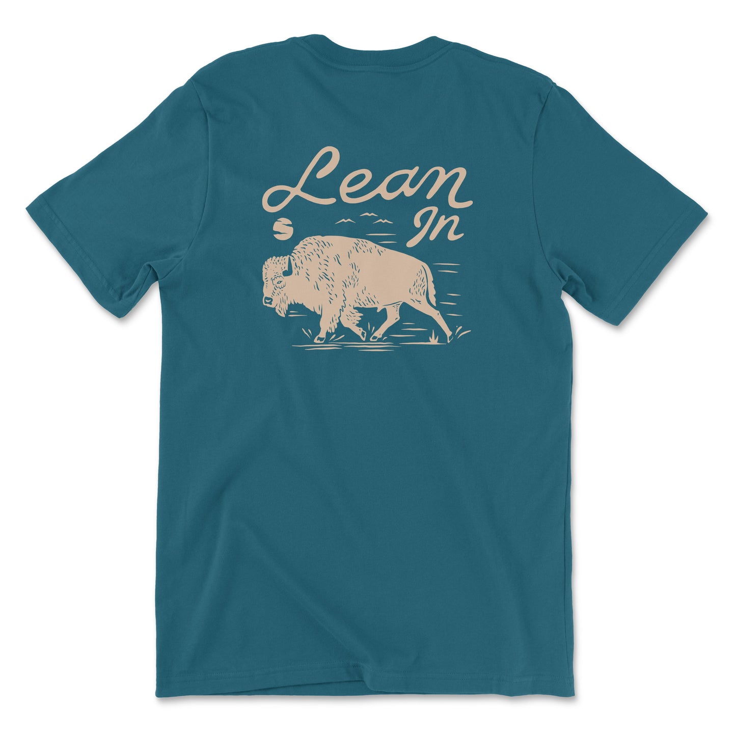 "Lean In" Deep Teal Tee