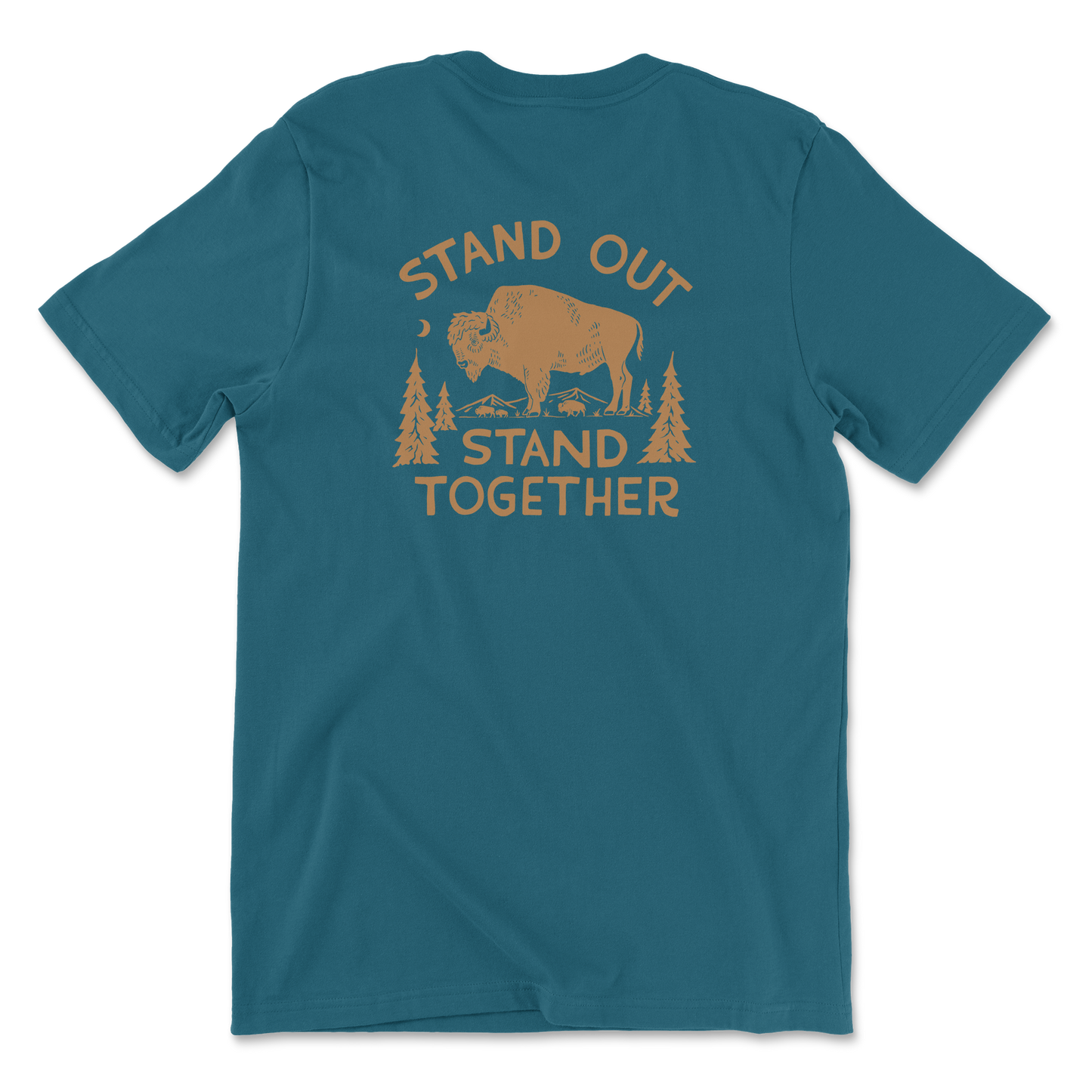 "Stand Out & Stand Together" Deep Teal Tee